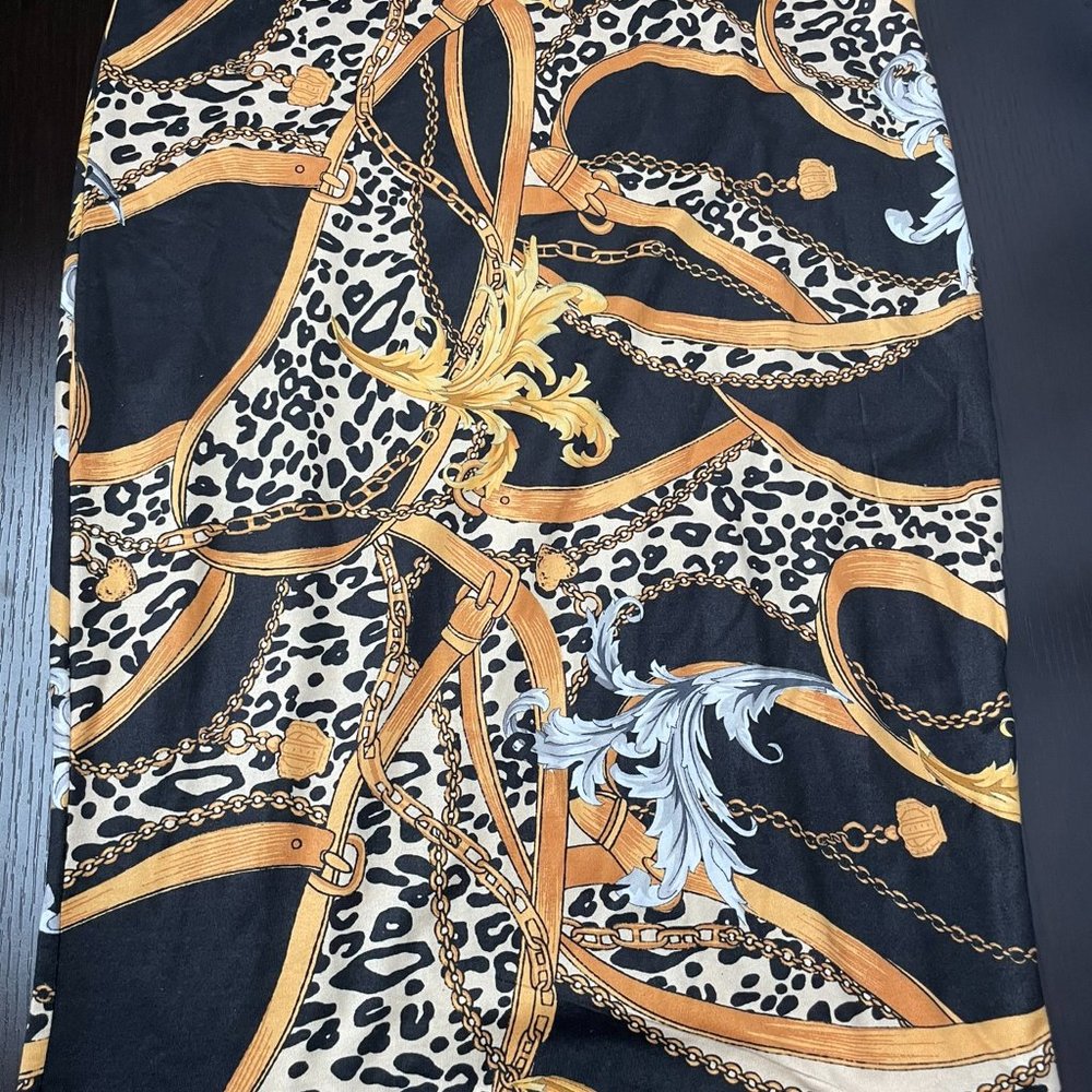 Black and yellow skirt